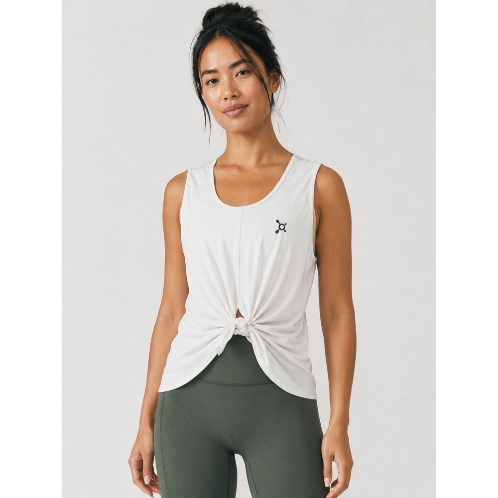 Lululemon Orange Theory Flow Y 2-in-1 Yoga Tank. White Opal. Sz 14. NWT - Picture 3 of 13